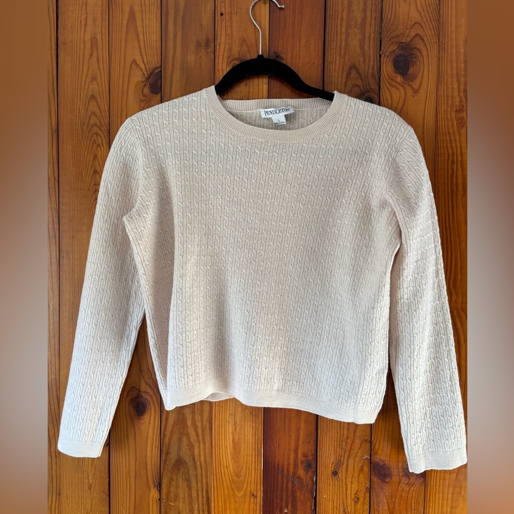 Pendleton Women's Soft Beige Sweater